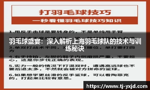 羽毛球盛宴：深入解析上海羽毛球队的技术与训练秘诀